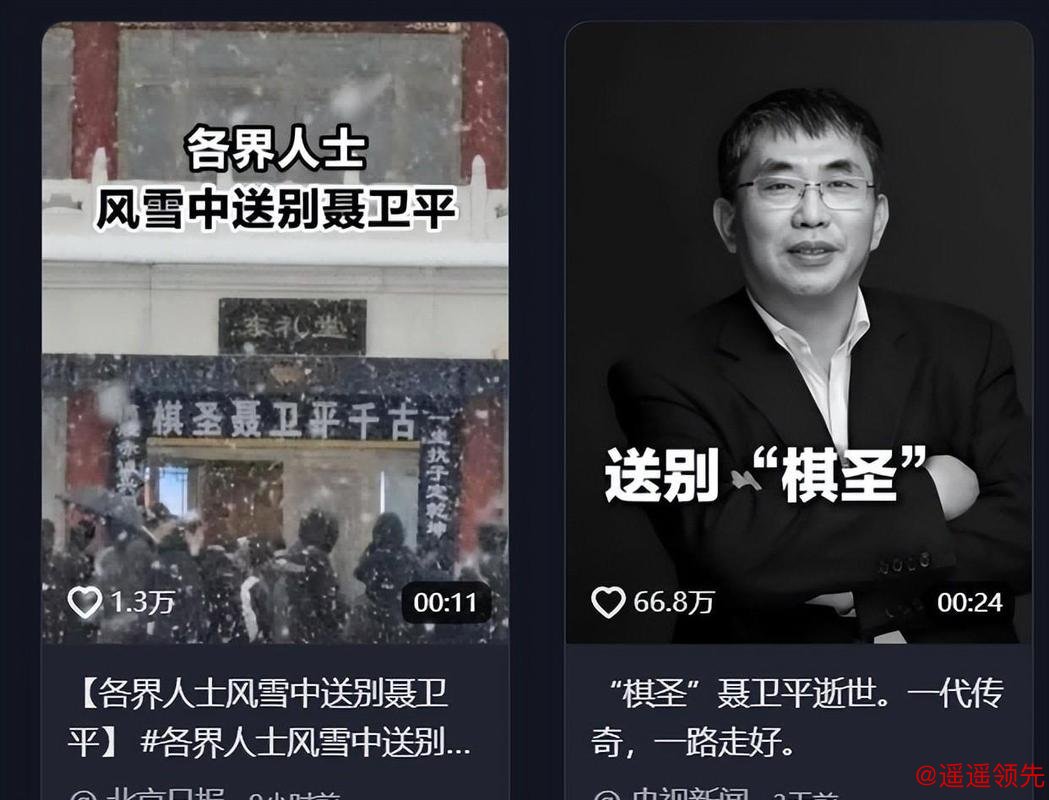 各界人士风雪中送别聂卫平