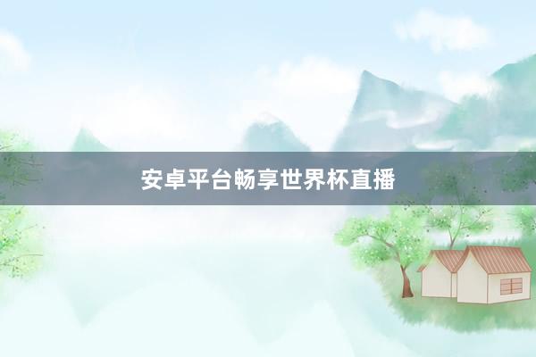 安卓平台畅享世界杯直播